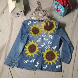 903 jeaniemade Large Faded Glory Painted Jacket